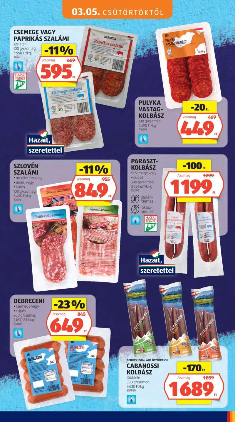 Aldi Aldi Tartós árcsökkentés flyer 7 oldal