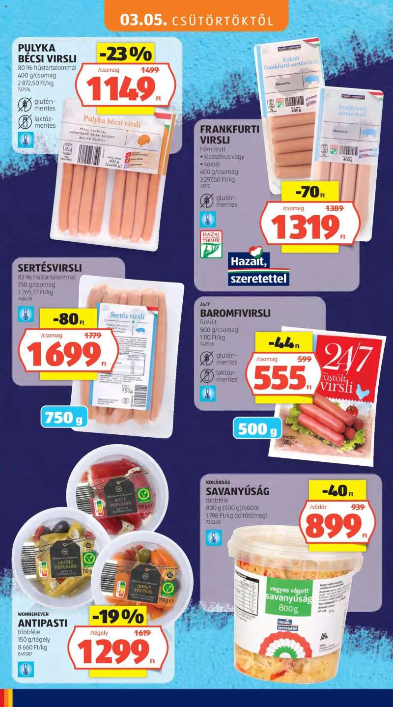 Aldi Aldi Tartós árcsökkentés flyer 8 oldal