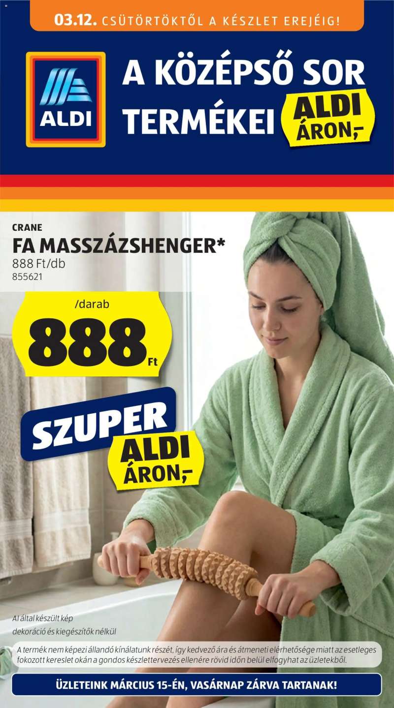 Aldi Aldi Középső sor termékei 1 oldal