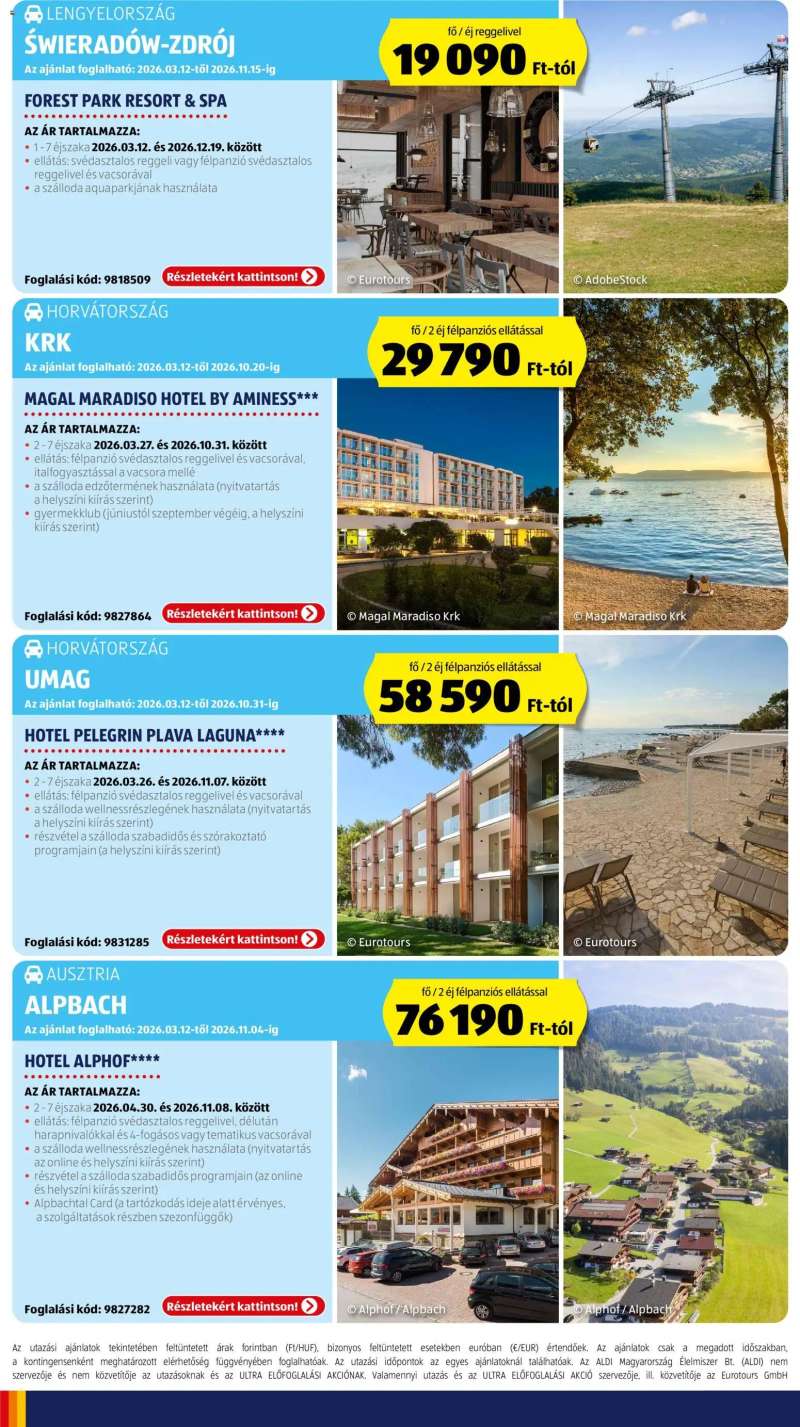 Aldi Aldi Utazás katalógus 2 oldal