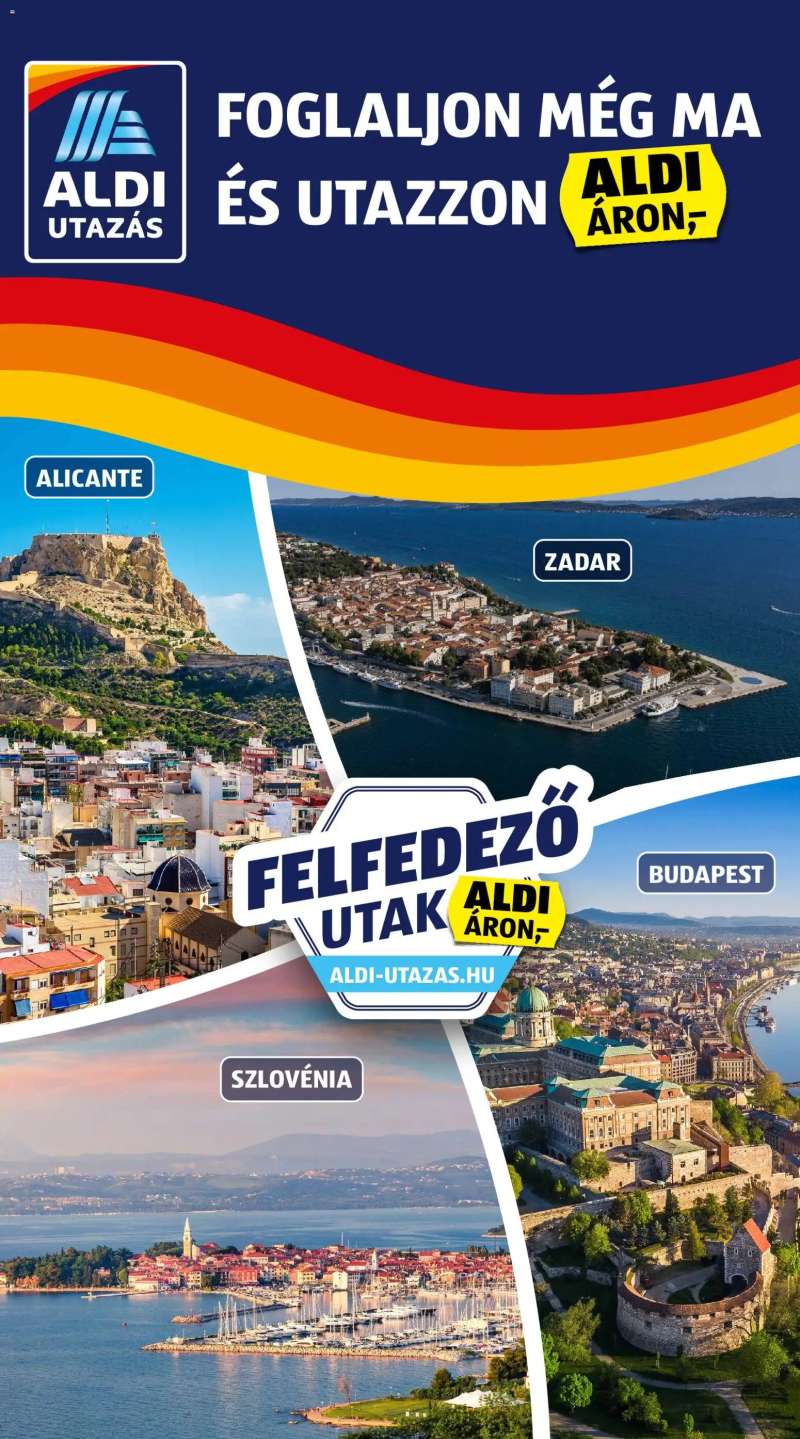 Aldi Aldi Utazás katalógus 4 oldal