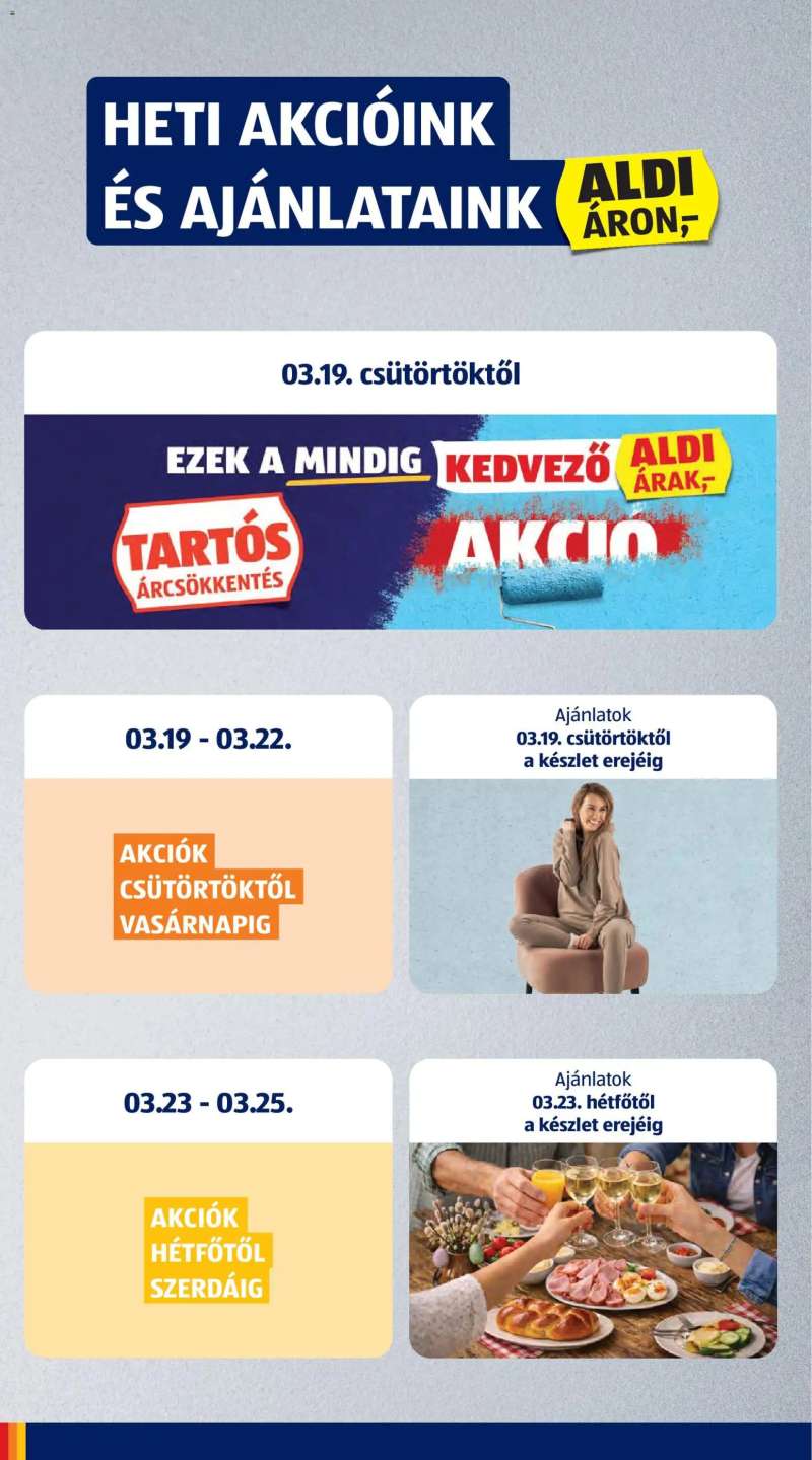 Aldi Aldi akciós újság 2 oldal