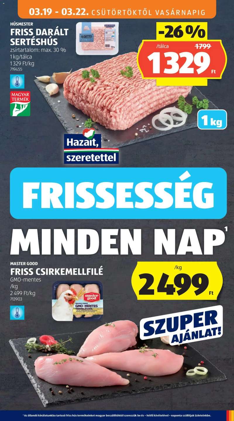 Aldi Aldi akciós újság 25 oldal