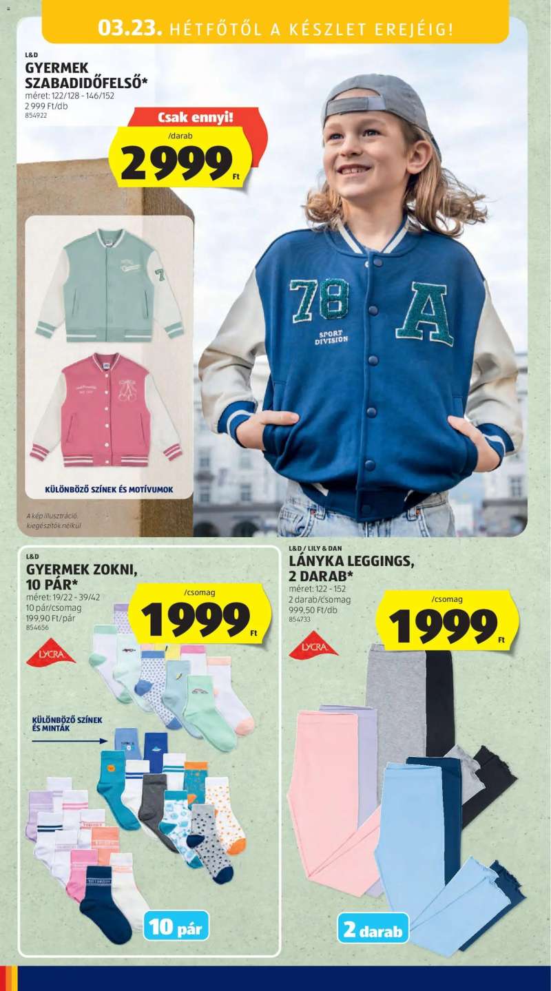 Aldi Aldi Középső sor termékei 16 oldal