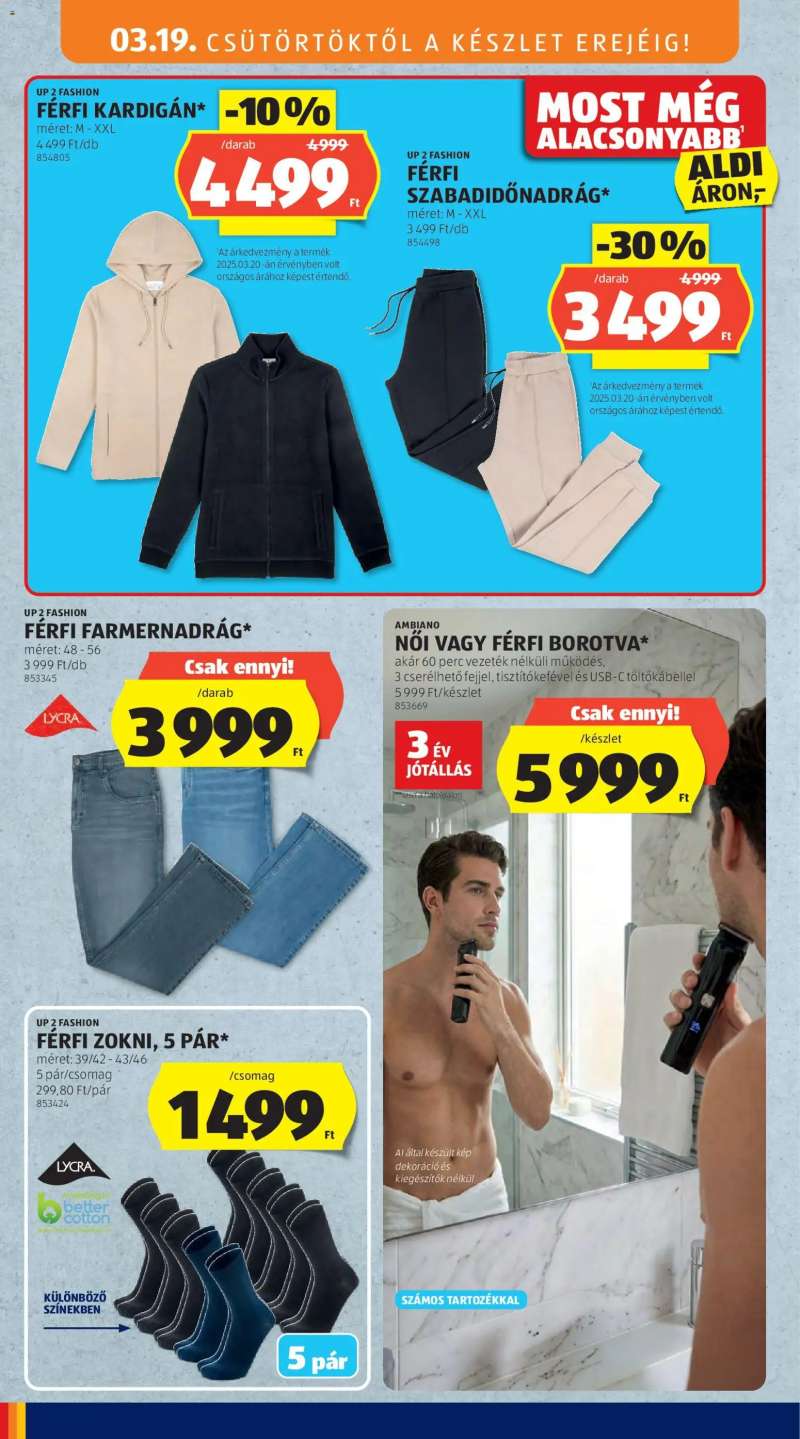 Aldi Aldi Középső sor termékei 4 oldal