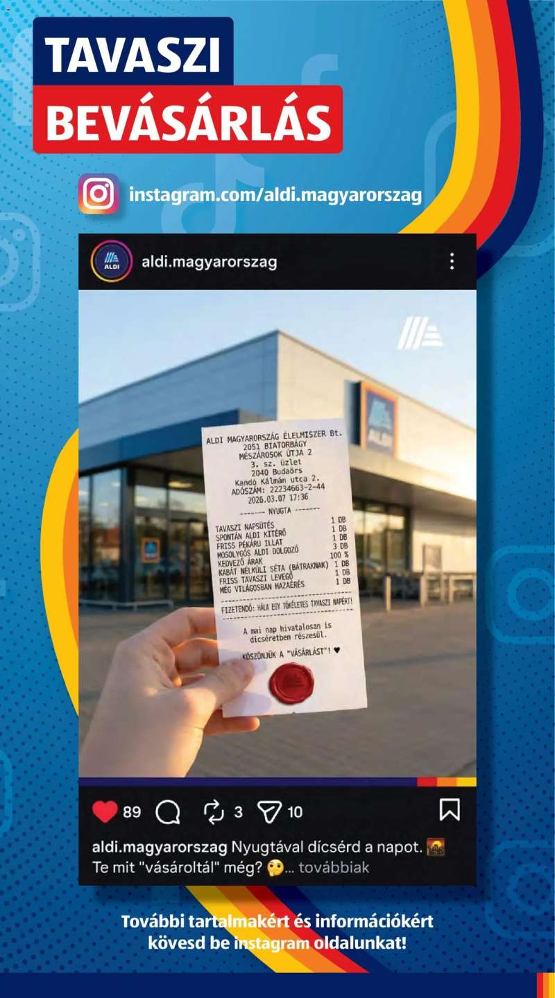 Aldi Aldi Középső sor termékei 7 oldal