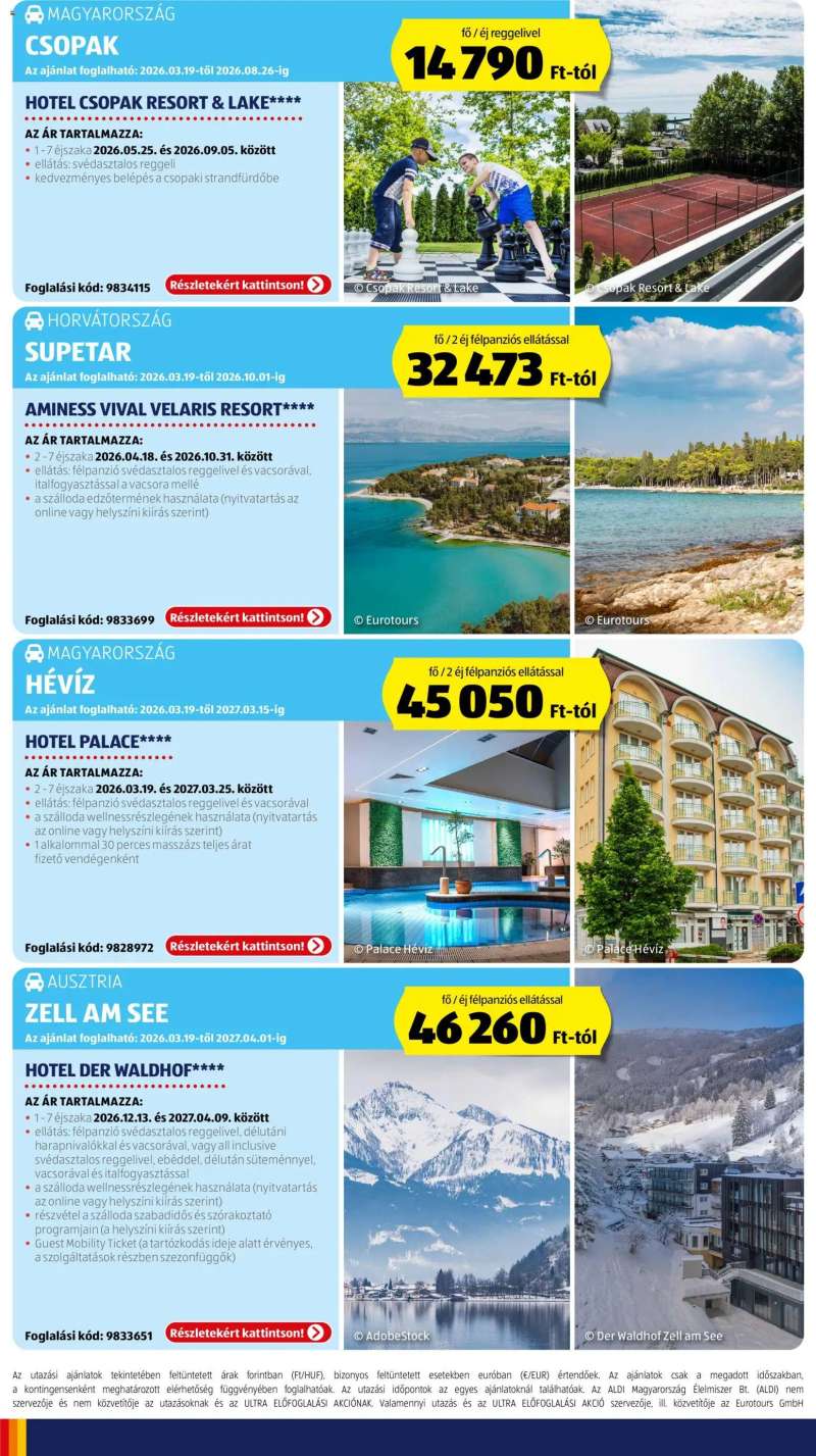 Aldi Aldi Utazás katalógus 2 oldal