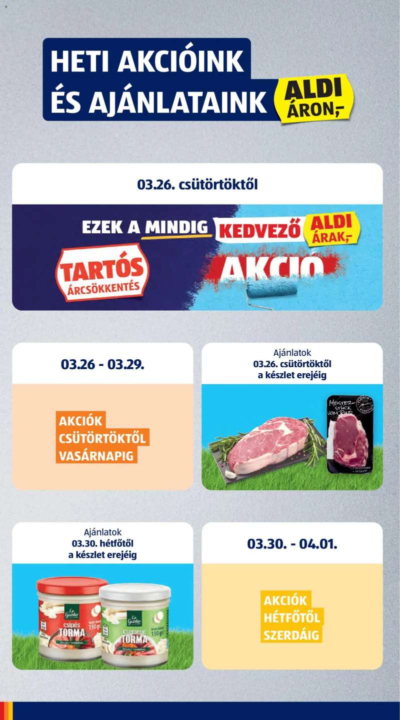 Aldi Aldi akciós újság 2 oldal