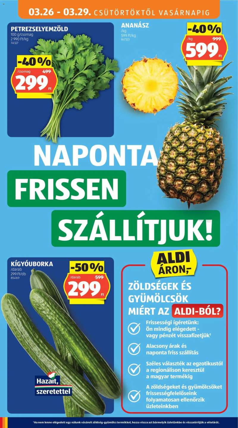 Aldi Aldi akciós újság 22 oldal