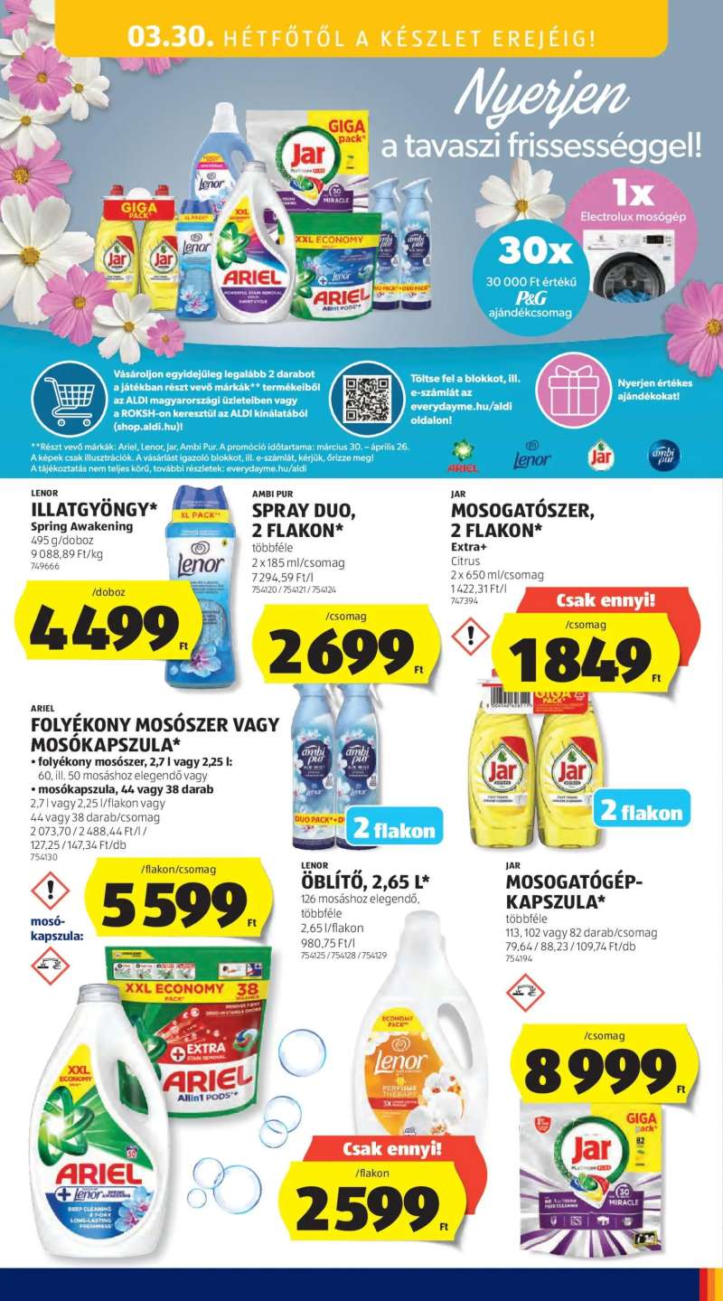 Aldi Aldi Középső sor termékei 21 oldal