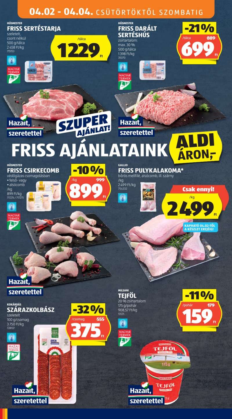 Aldi Akciós Újság 10 oldal