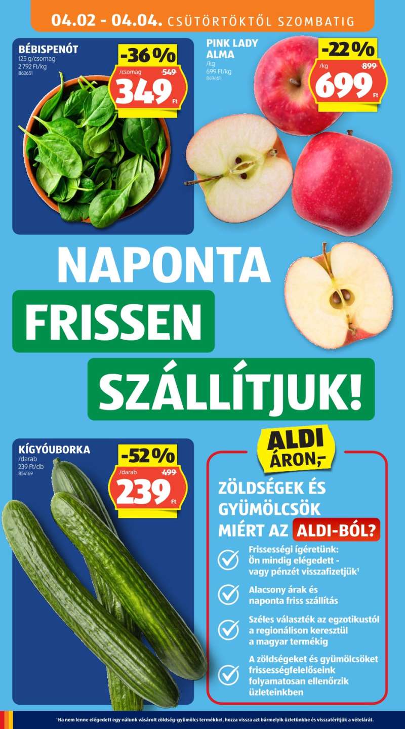 Aldi Akciós Újság 8 oldal