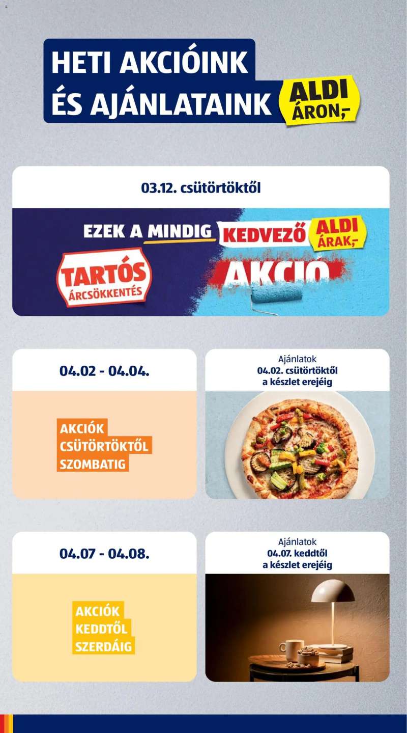 Aldi Aldi akciós újság 2 oldal