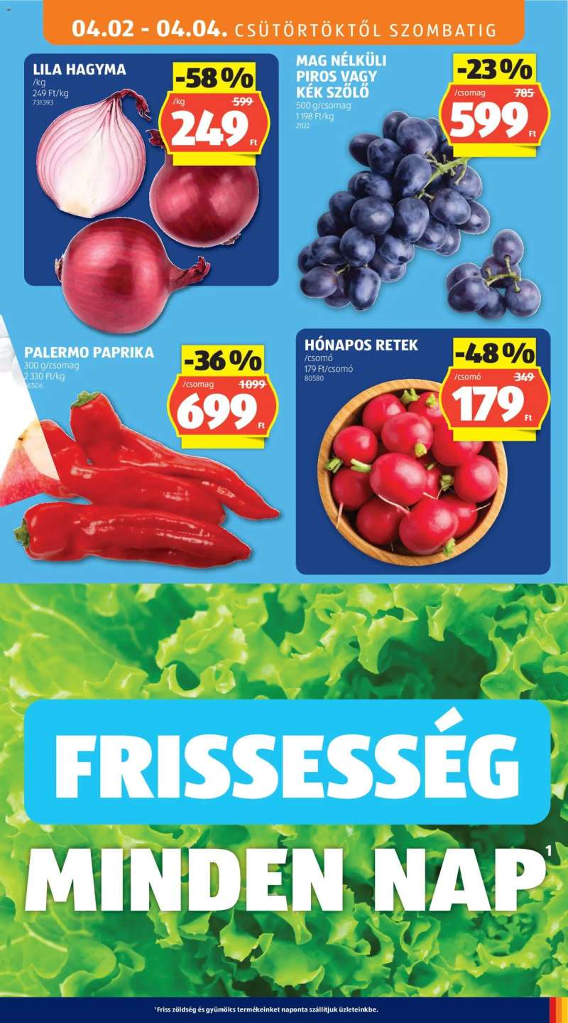 Aldi Aldi akciós újság 9 oldal