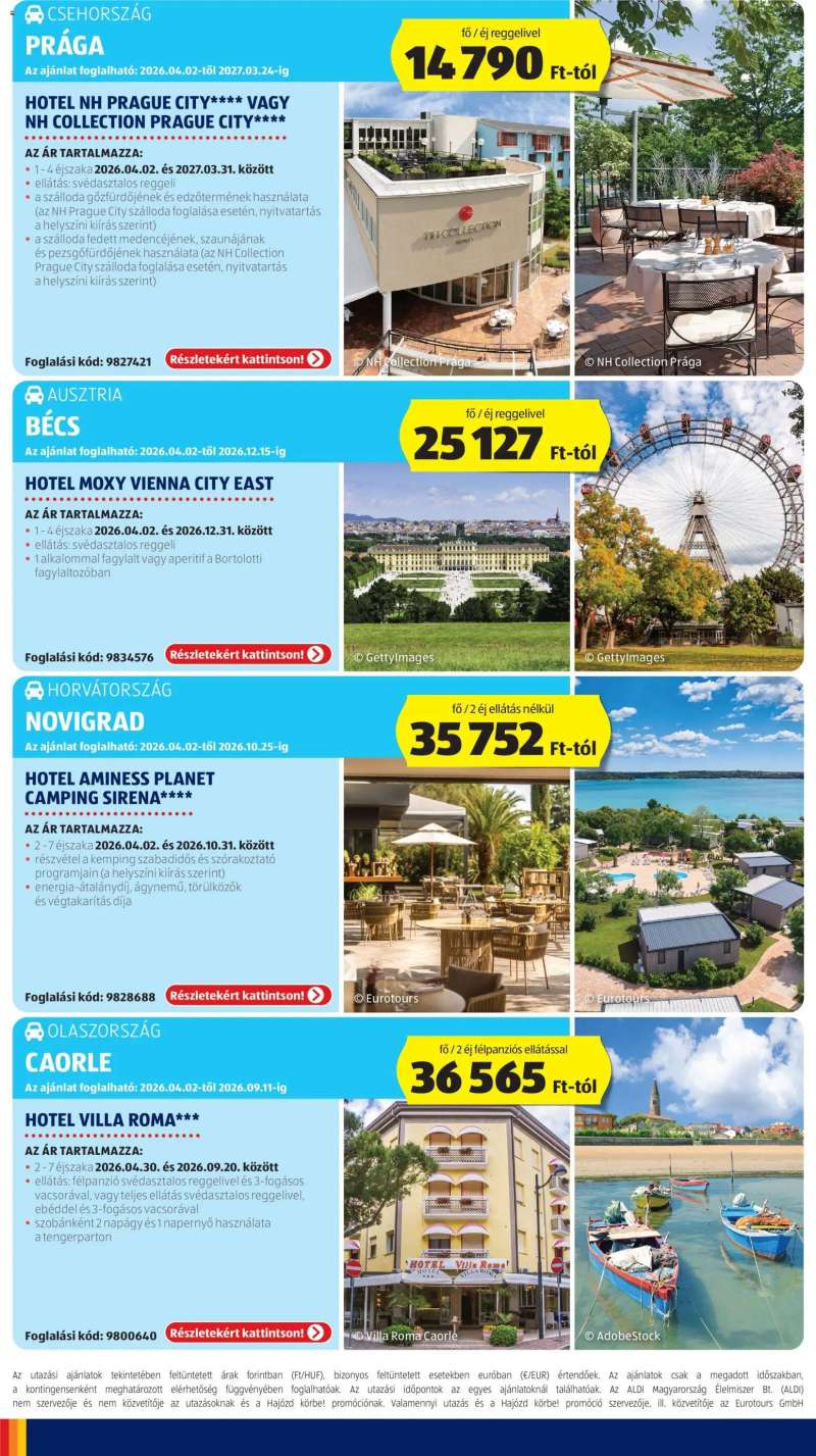 Aldi Aldi Utazás katalógus 2 oldal