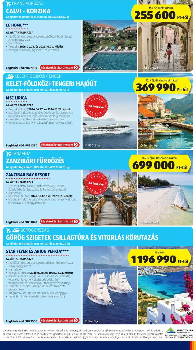 Aldi Aldi Utazás katalógus 5 oldal