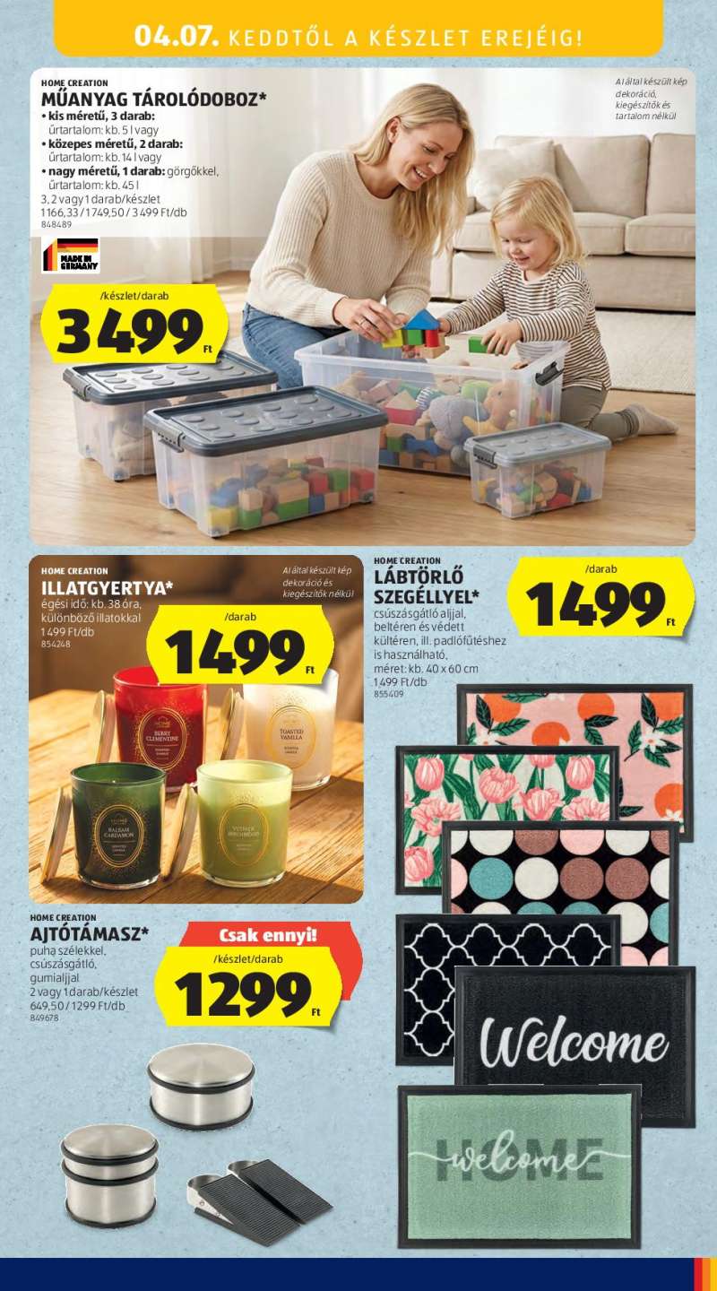 Aldi Középső Sor Akciós Újság 15 oldal