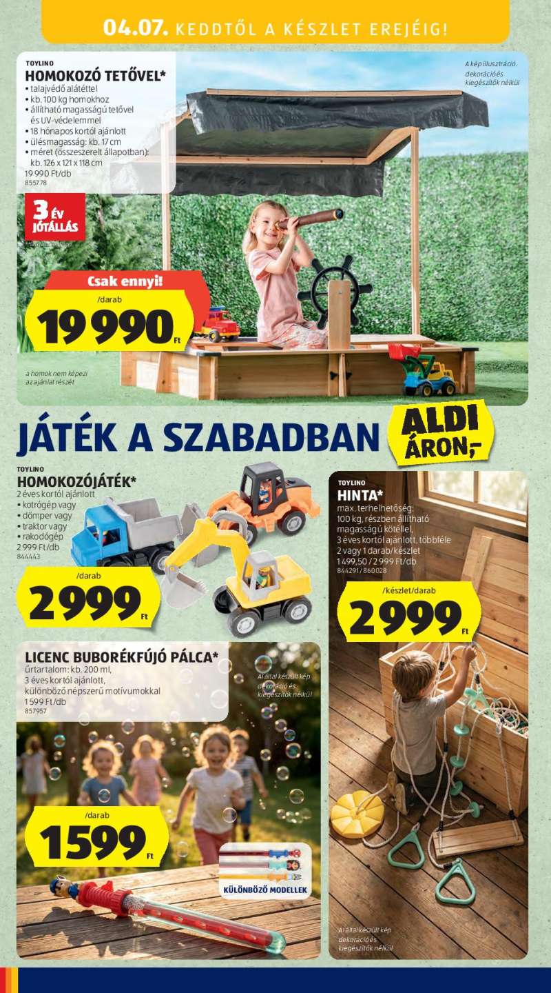 Aldi Középső Sor Akciós Újság 16 oldal