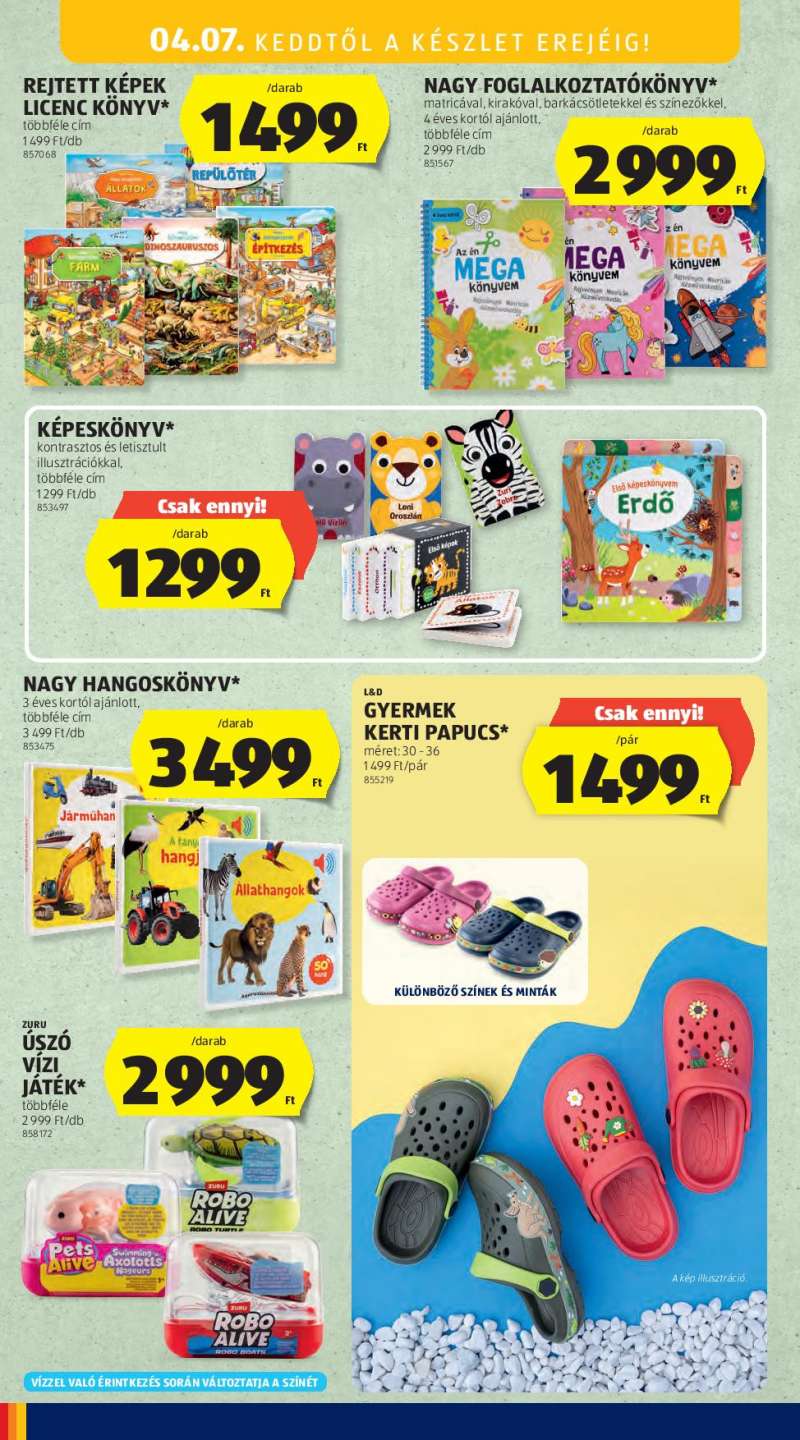 Aldi Középső Sor Akciós Újság 18 oldal