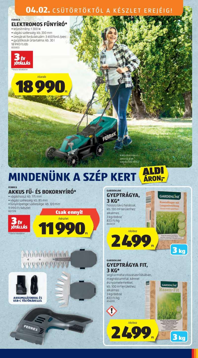 Aldi Középső Sor Akciós Újság 3 oldal
