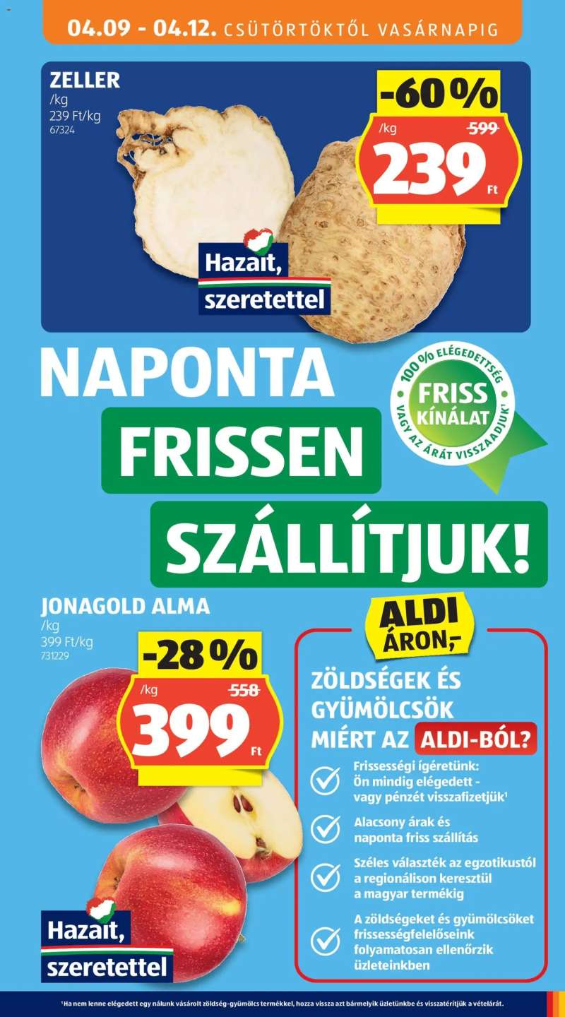 Aldi Aldi akciós újság 13 oldal