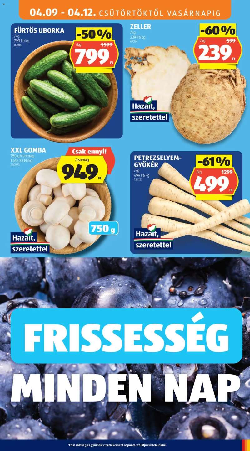 Aldi Aldi akciós újság 9 oldal