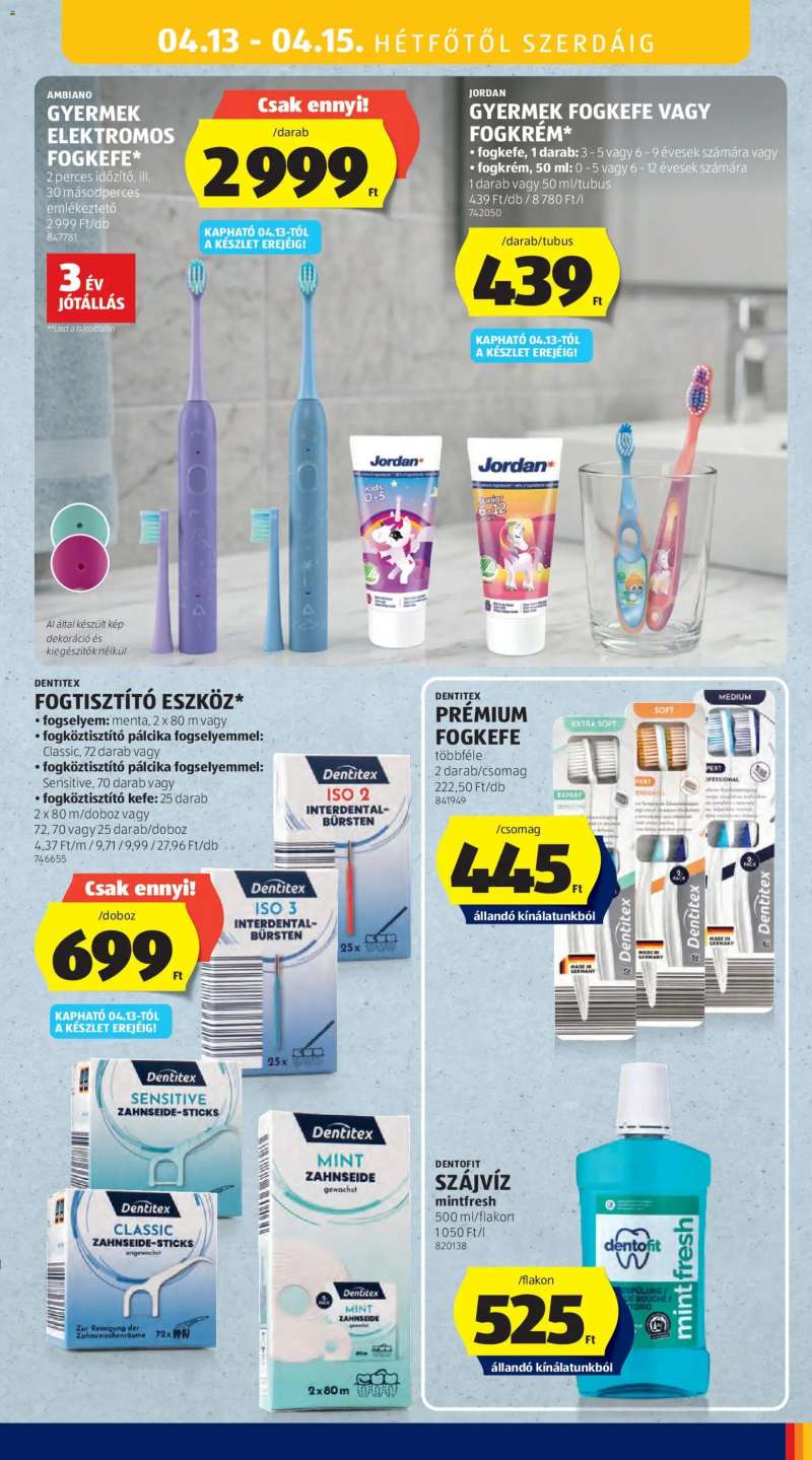 Aldi Aldi Középső sor termékei 15 oldal