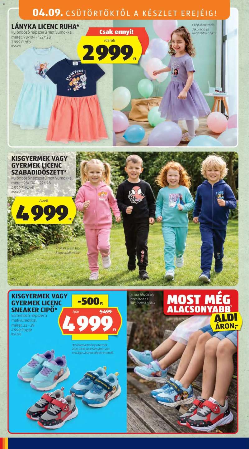 Aldi Aldi Középső sor termékei 8 oldal