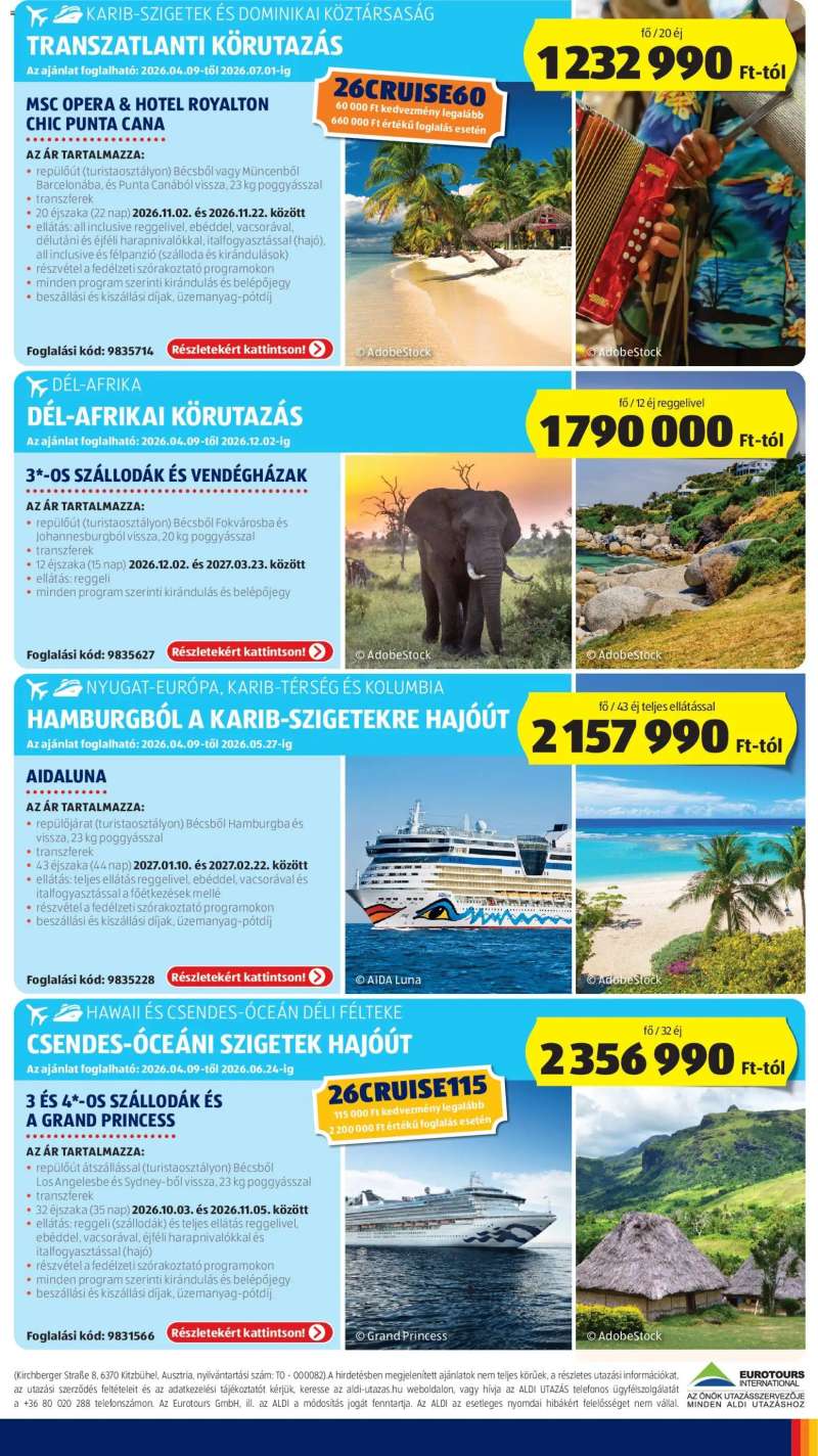 Aldi Aldi Utazás katalógus 5 oldal