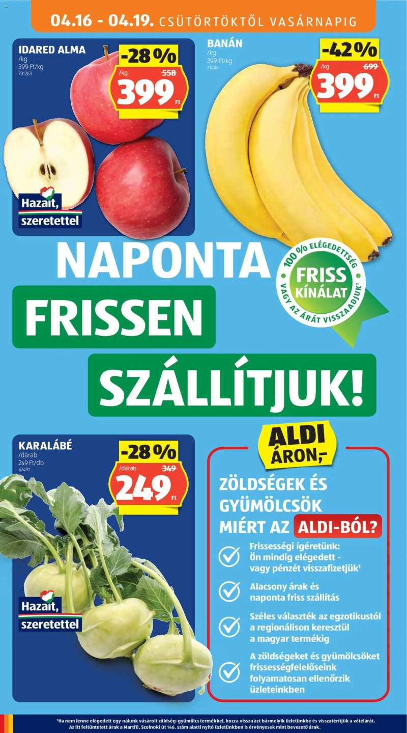 Aldi Aldi akciós újság 8 oldal