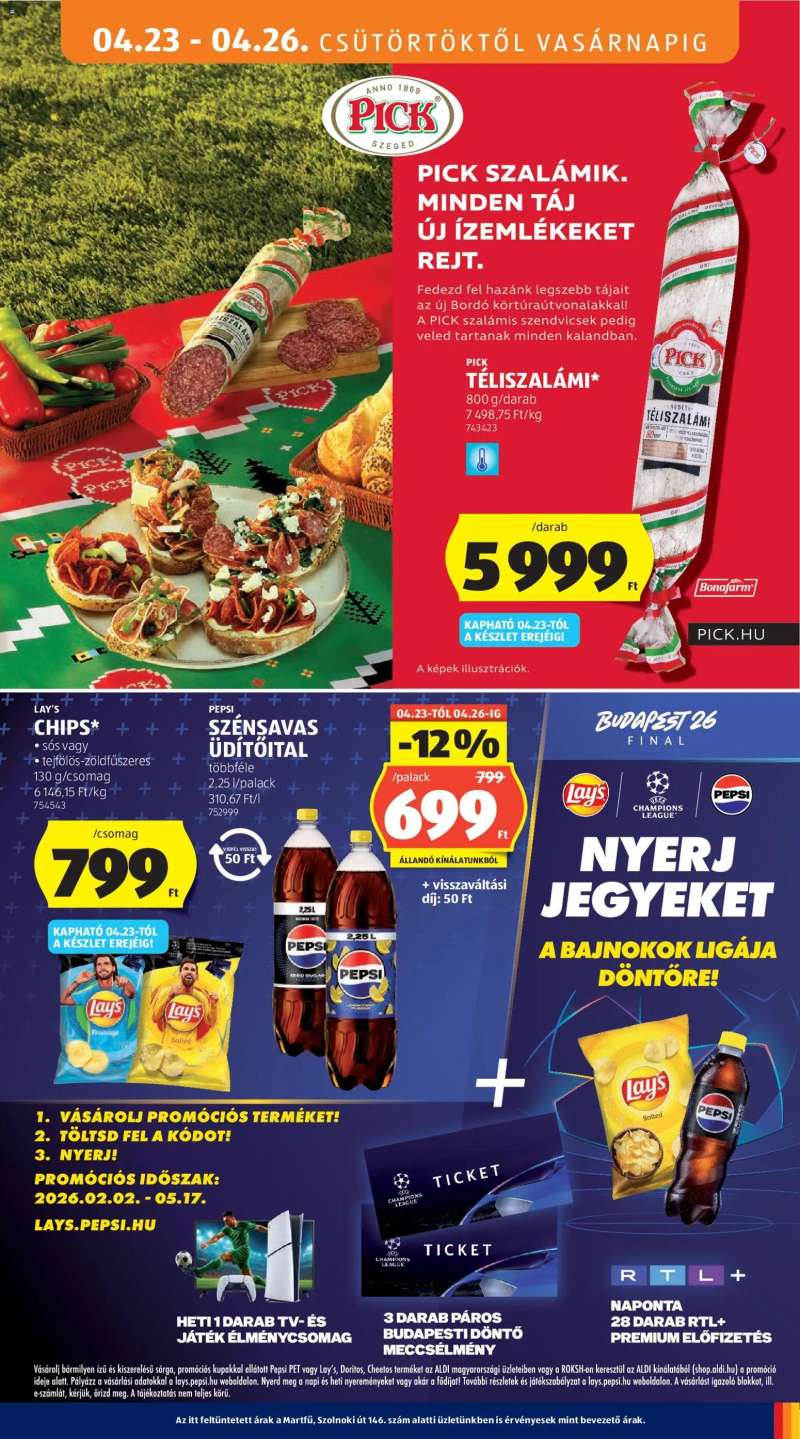 Aldi Aldi akciós újság 15 oldal