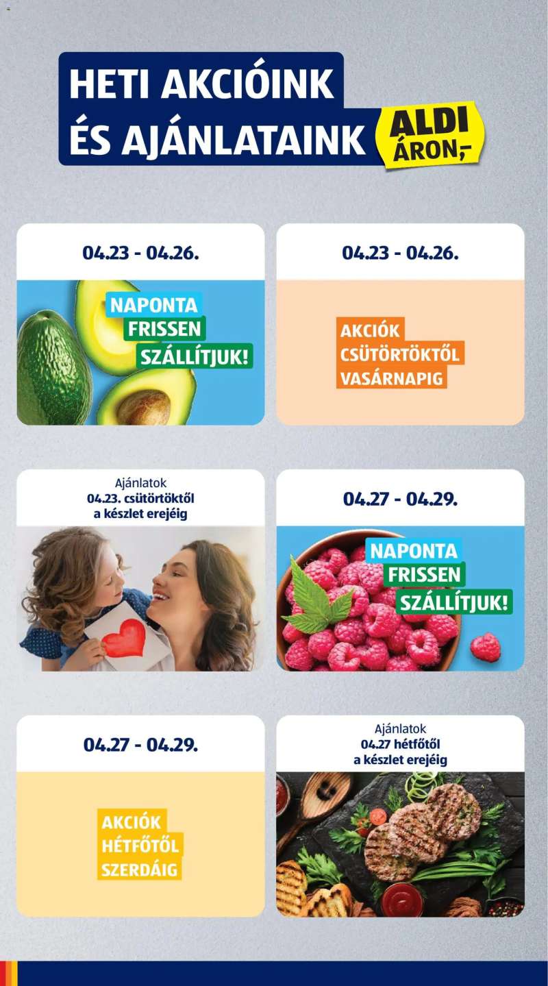 Aldi Aldi akciós újság 2 oldal