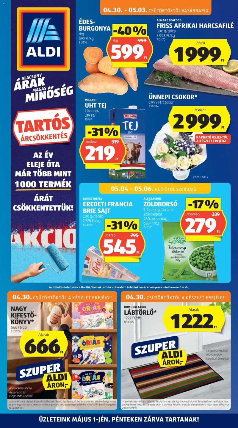 Aldi Aldi akciós újság 1 oldal