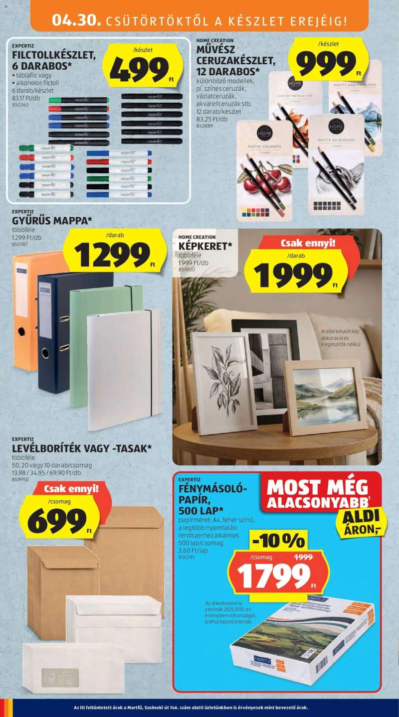 Aldi Aldi akciós újság 20 oldal