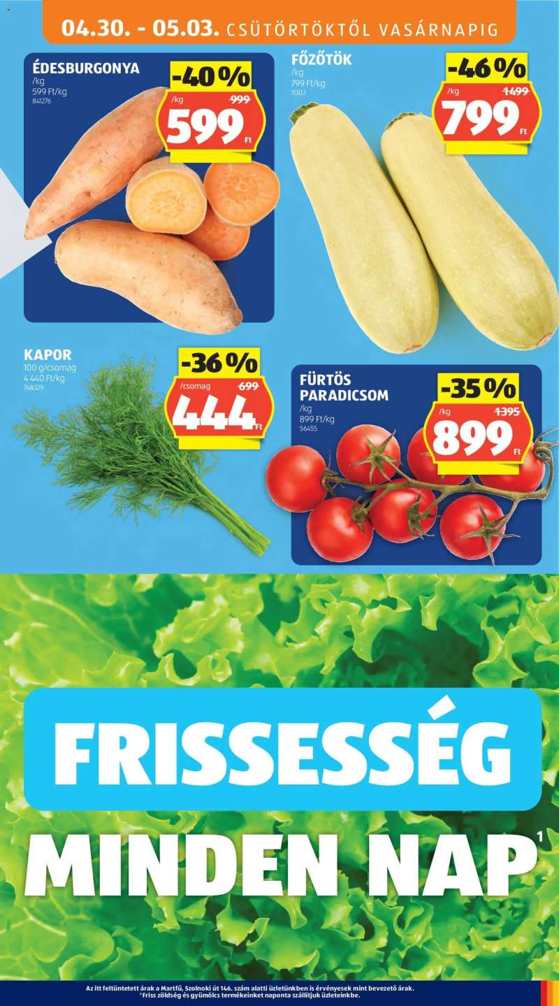 Aldi Aldi akciós újság 7 oldal