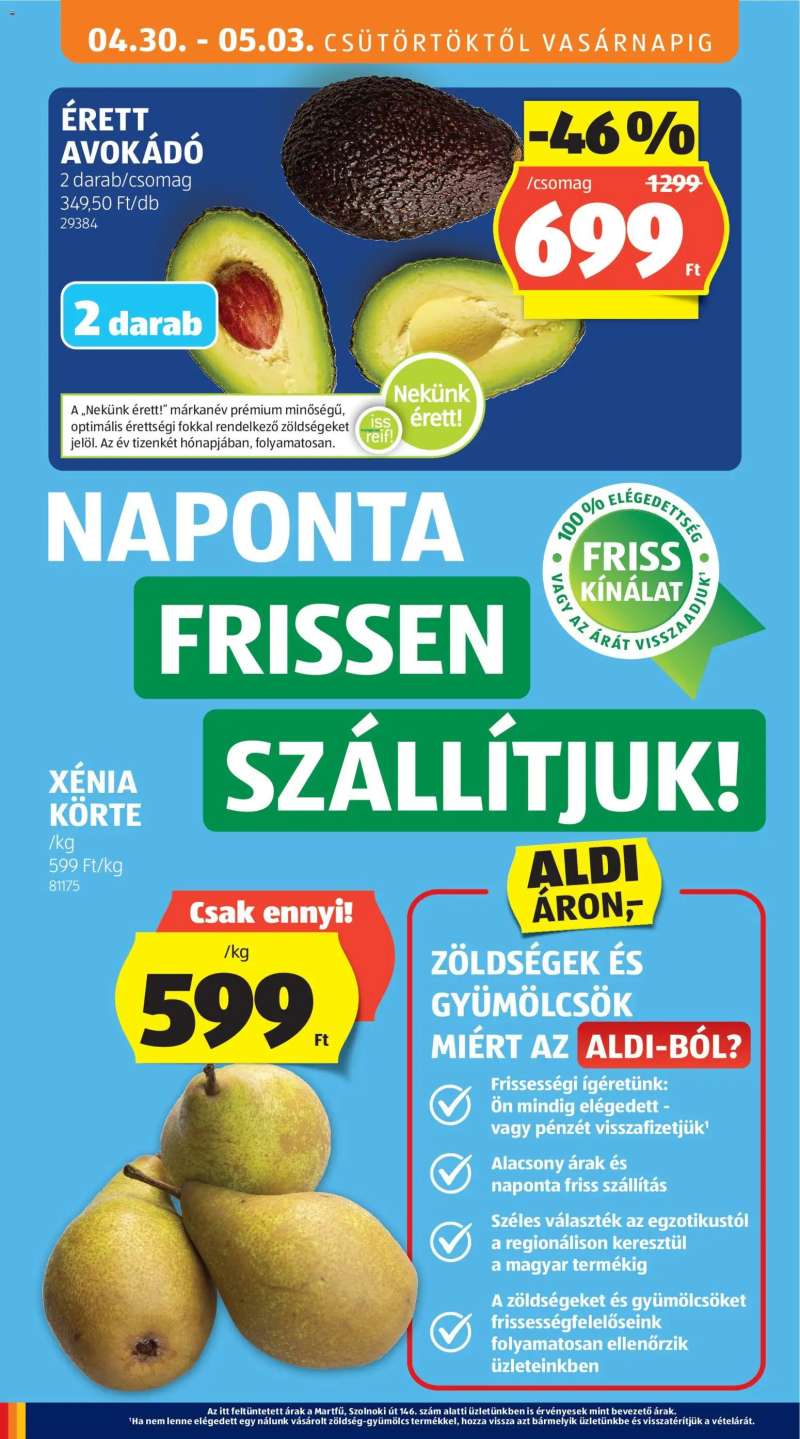 Aldi Aldi akciós újság 8 oldal