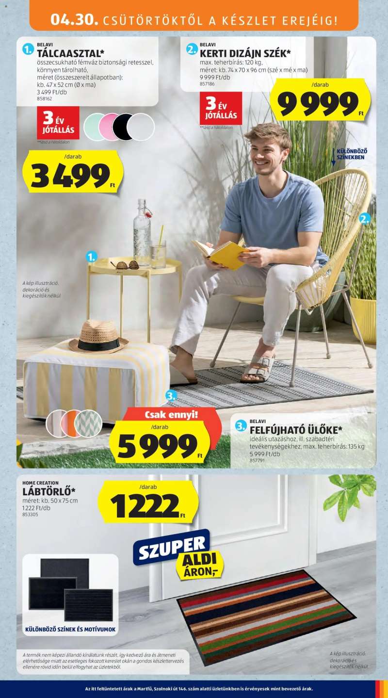 Aldi Aldi Középső sor termékei 3 oldal