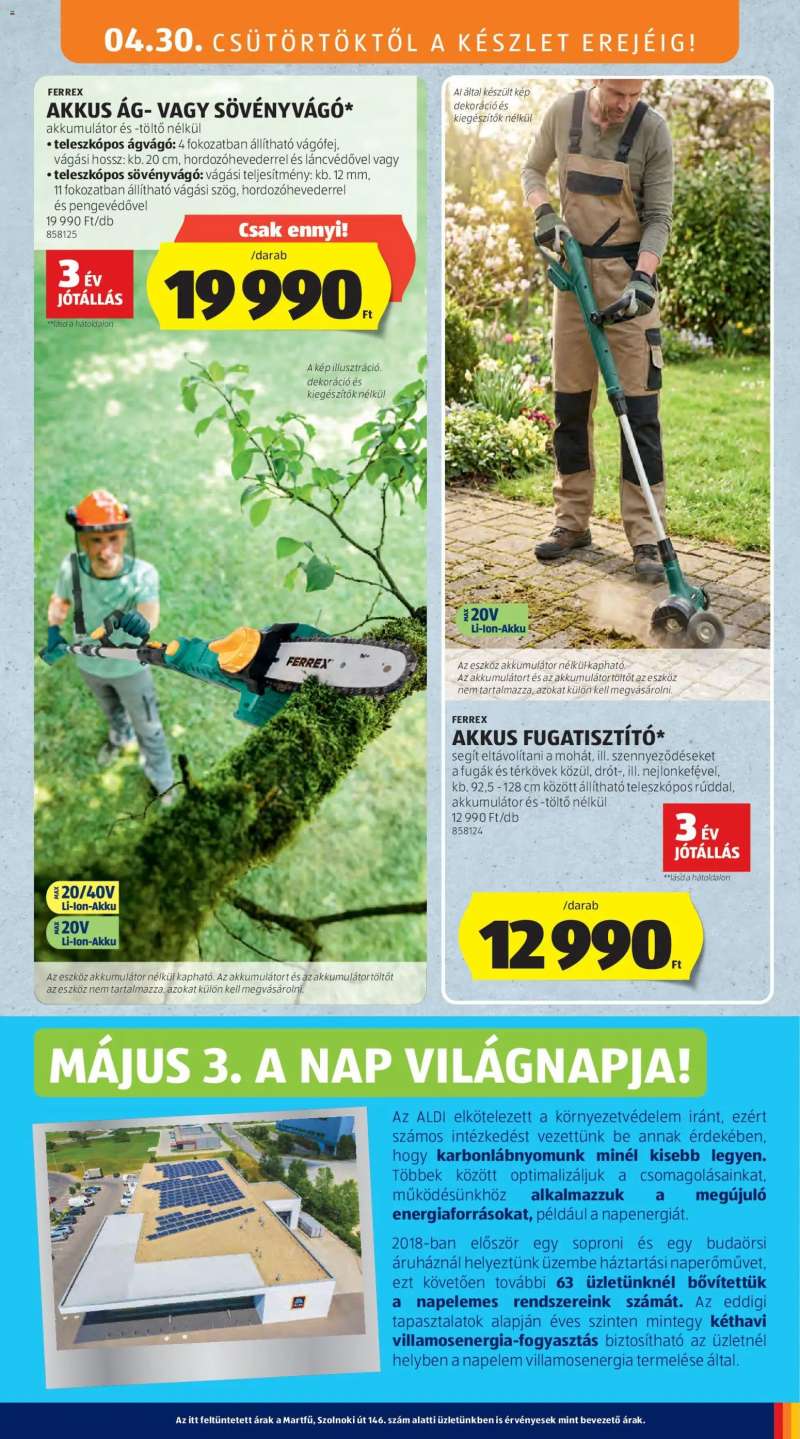 Aldi Aldi Középső sor termékei 7 oldal