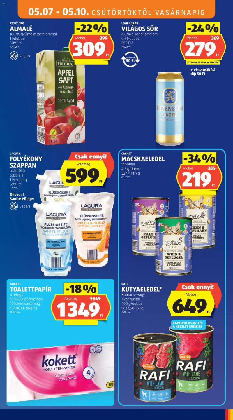 Aldi Aldi akciós újság 15 oldal