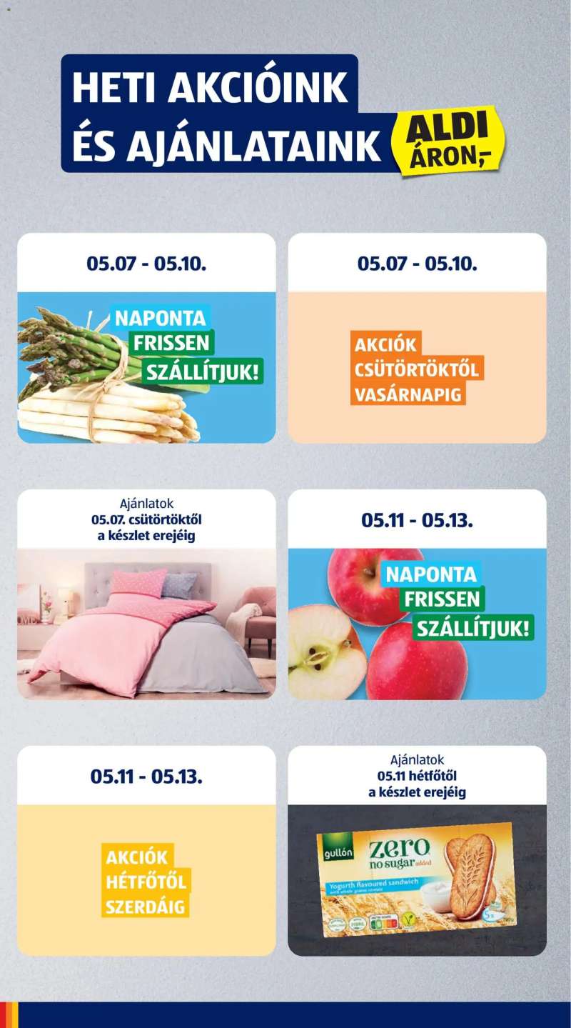 Aldi Aldi akciós újság 4 oldal