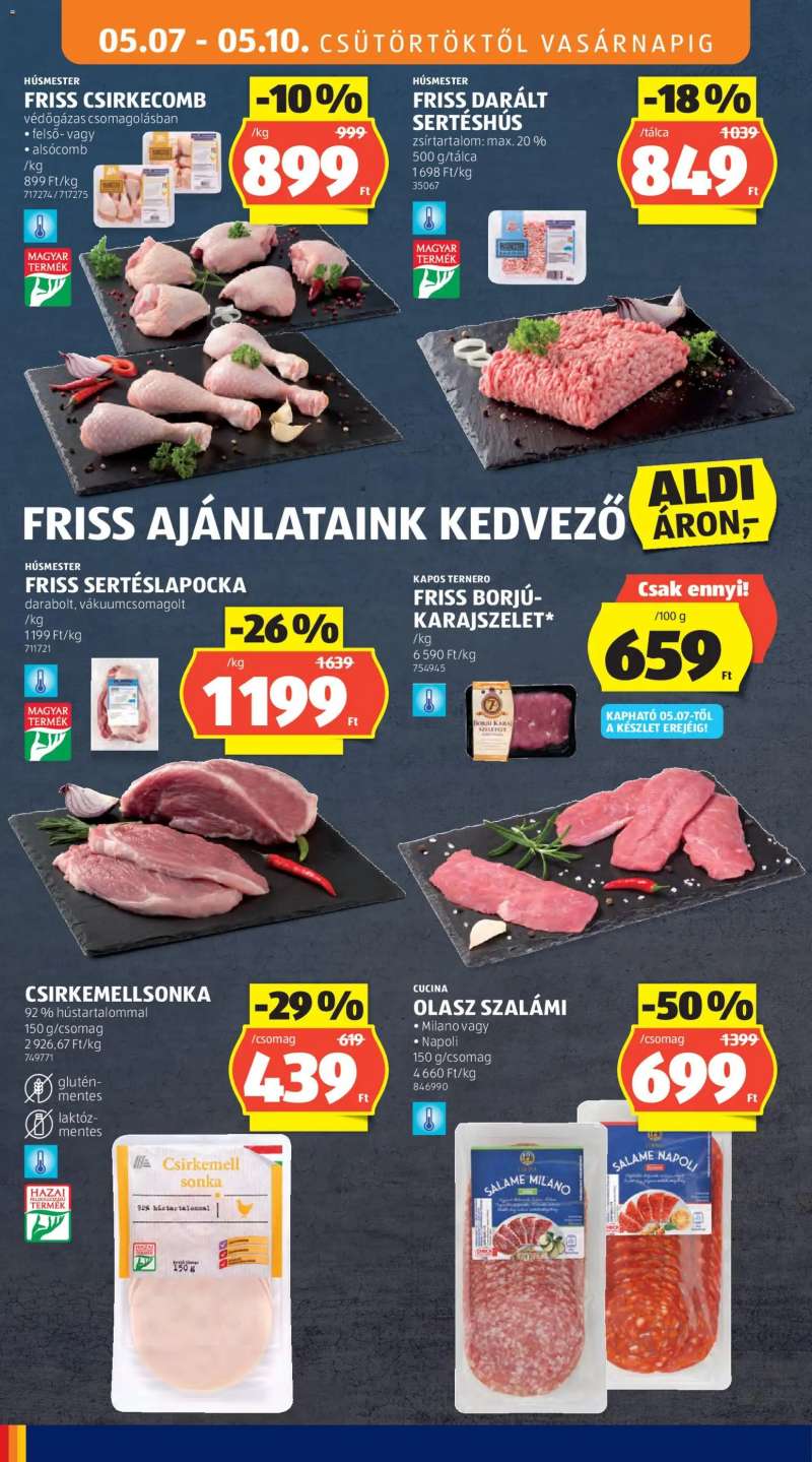 Aldi Aldi akciós újság 8 oldal