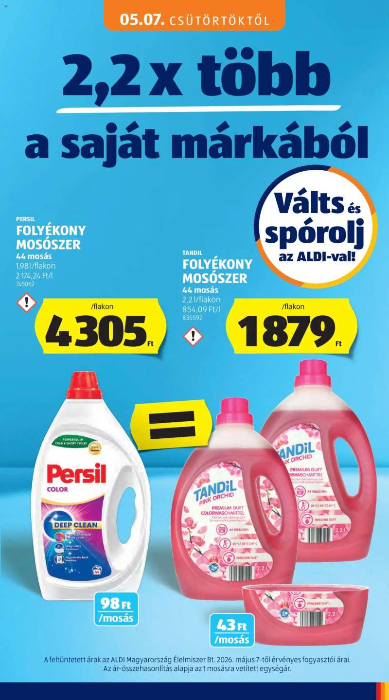 Aldi Aldi Középső sor termékei 7 oldal