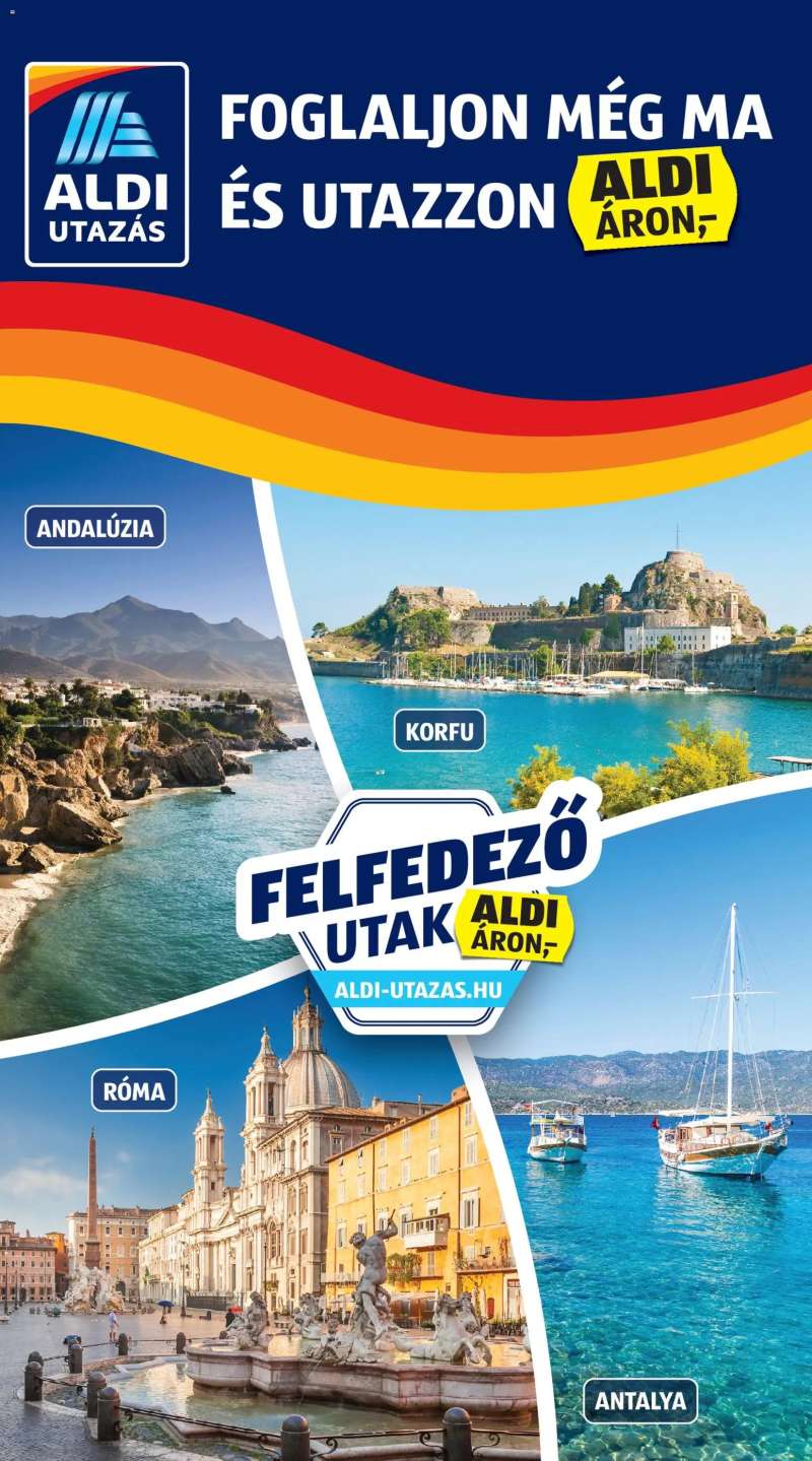Aldi Aldi Utazás katalógus 4 oldal