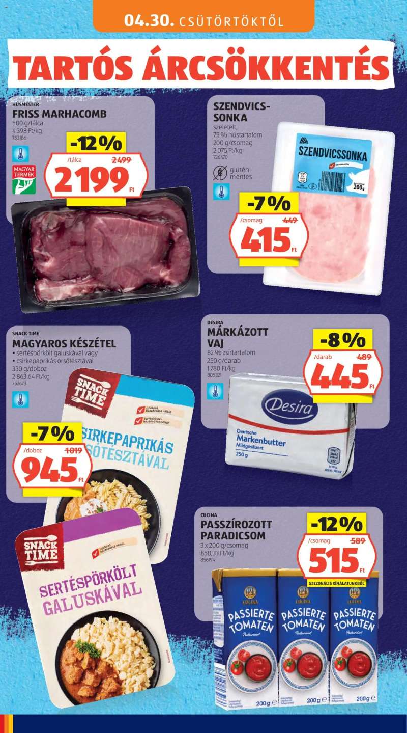 Aldi Aldi akciós újság 2 oldal