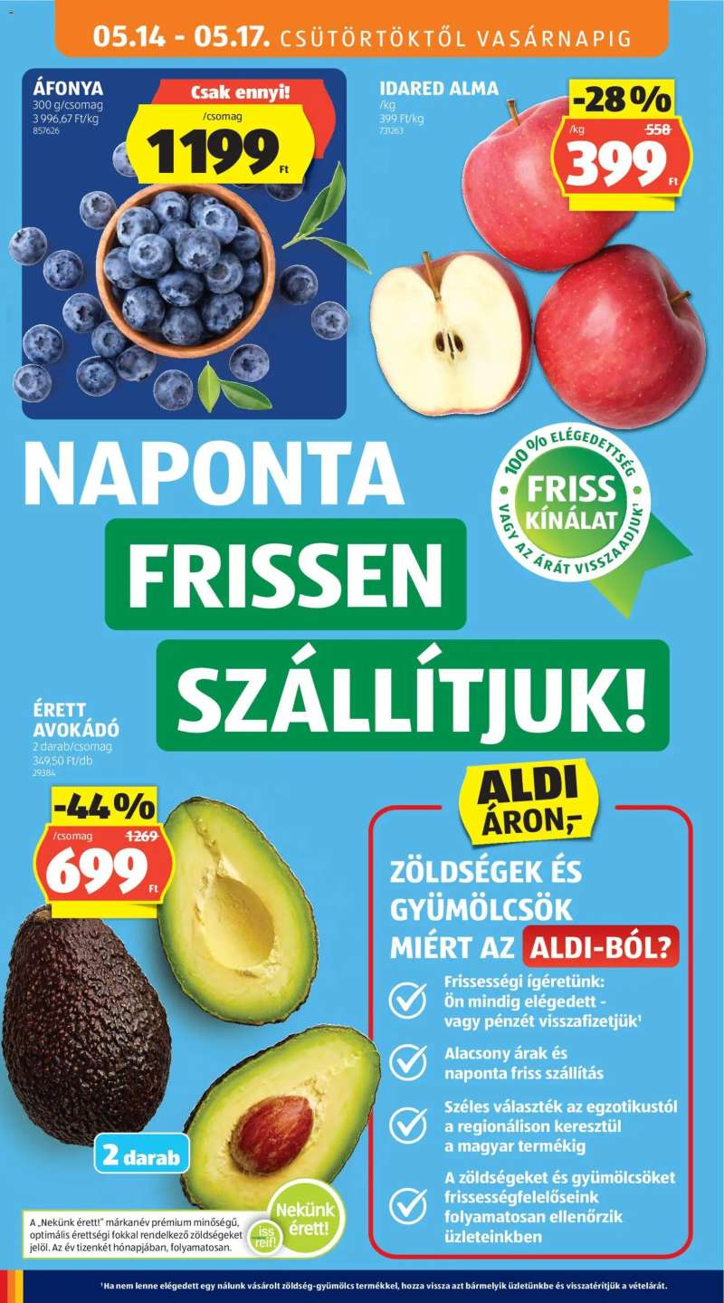 Aldi Aldi akciós újság 6 oldal