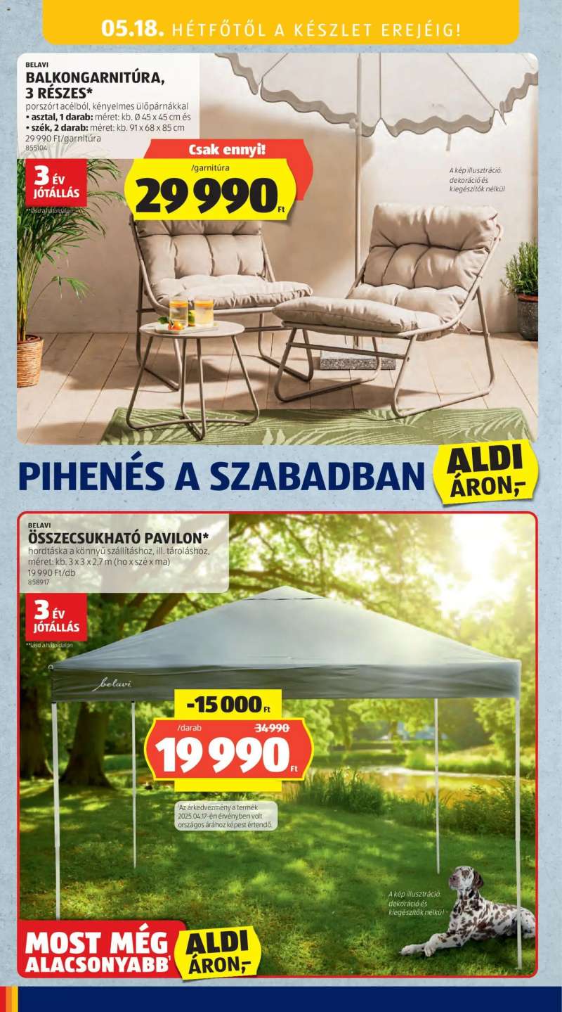 Aldi Aldi Középső sor termékei 18 oldal