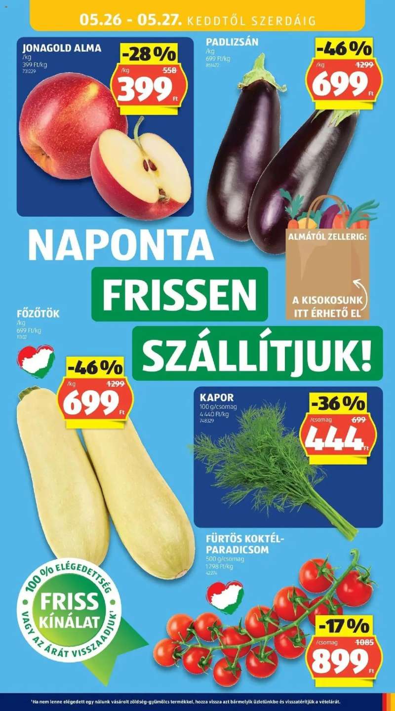 Aldi Aldi újság érvényessége 2026.05.27-ig 33 oldal