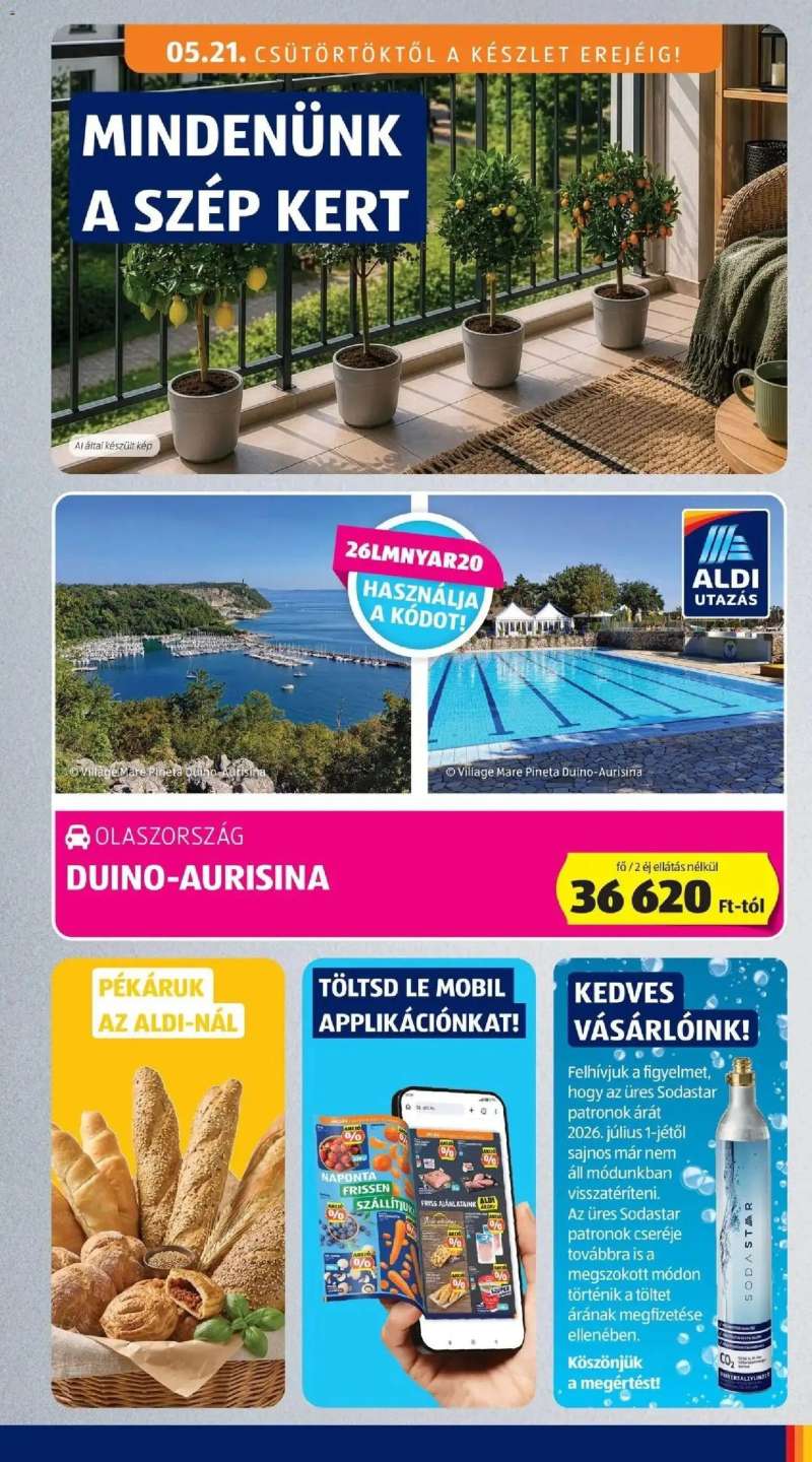 Aldi Aldi újság érvényessége 2026.05.27-ig 7 oldal