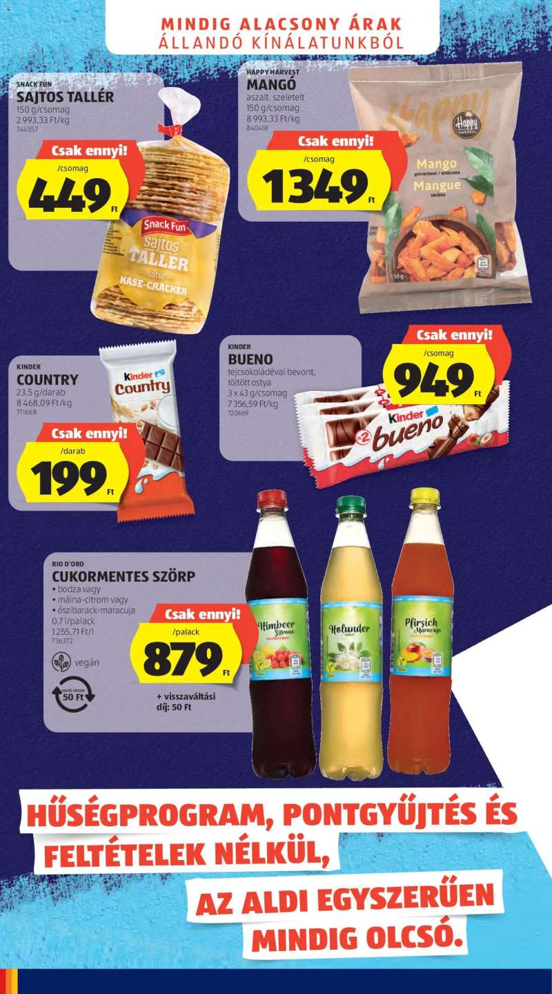 Aldi Aldi akciós újság 4 oldal