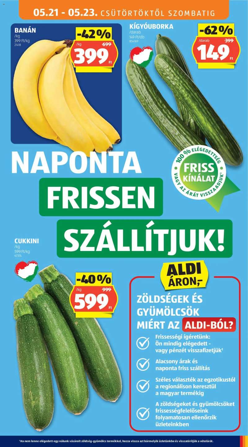 Aldi Aldi akciós újság 9 oldal